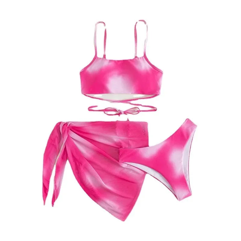 Tie Dyed Split Bikini