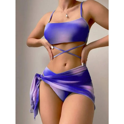 Tie Dyed Split Bikini