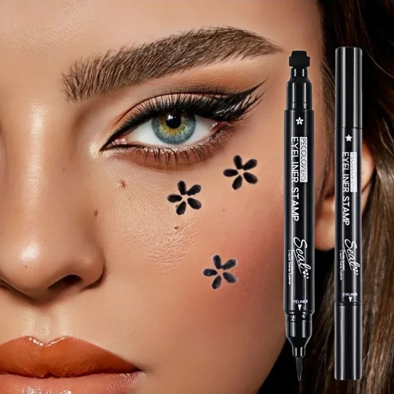 Double Eyeliner mit Formen