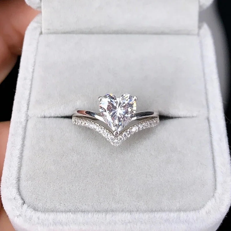 Zirkonia Herz Ring