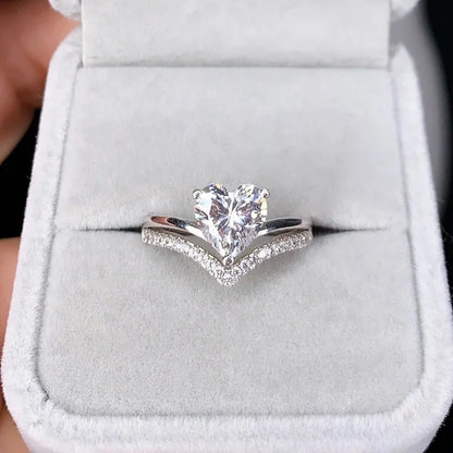 Zirkonia Herz Ring