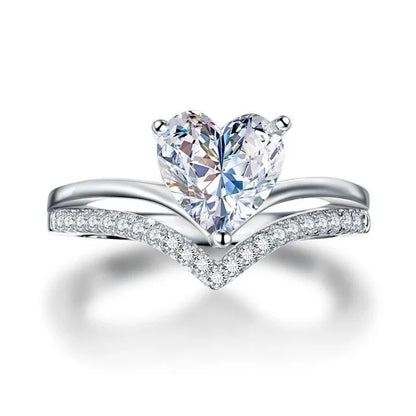 Zirkonia Herz Ring