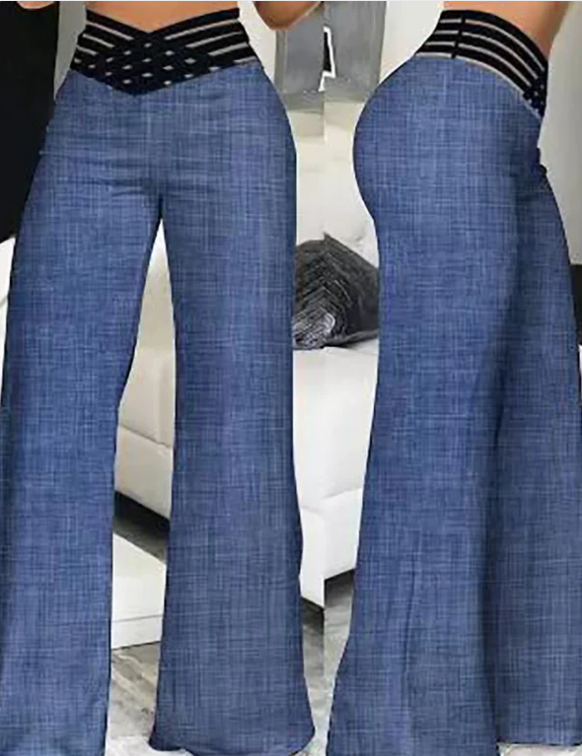Striped Flared Pants