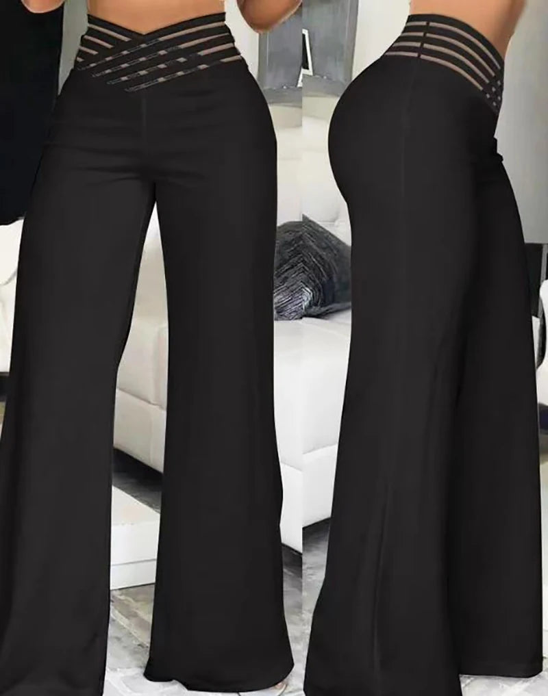 Striped Flared Pants